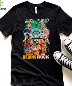 The WWE Champion Roman Reigns and The People’s Champion The Rock shirt