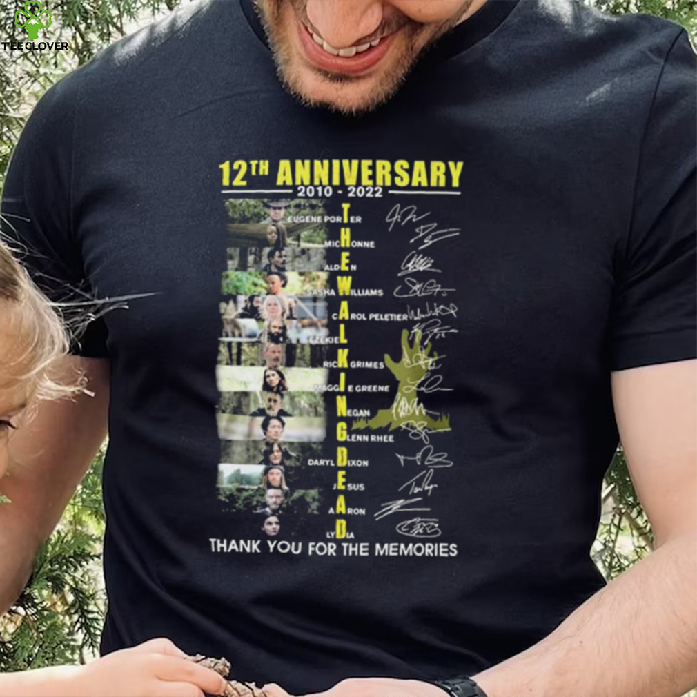The Walking Dead 12th Anniversary 2010 2022 Thank You For The Memories Signatures Shirt