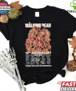 The Walking Dead 15th Anniversary 2010 2025 2010 2025 Thank You For The Memories Signature shirt
