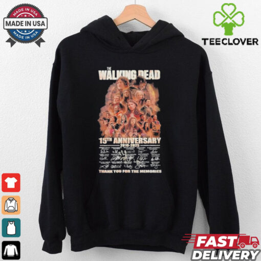 The Walking Dead 15th Anniversary 2010 2025 2010 2025 Thank You For The Memories Signature shirt