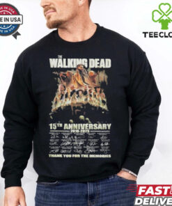 The Walking Dead 15th Anniversary 2010 2025 Signature Thank You For The Memories signatures 2024 shirt