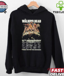 The Walking Dead 15th Anniversary 2010-2025 Signature Shirt, Thank You For The Memories T-shirt, Walking Dead fan gift 2024