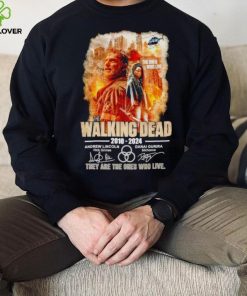 The Walking Dead 2010 2024 they are the Ones who live signatures shirt
