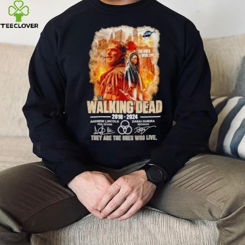 The Walking Dead 2010 2024 they are the Ones who live signatures shirt The Walking Dead 2010 2024 they are the Ones who live signatures shirt