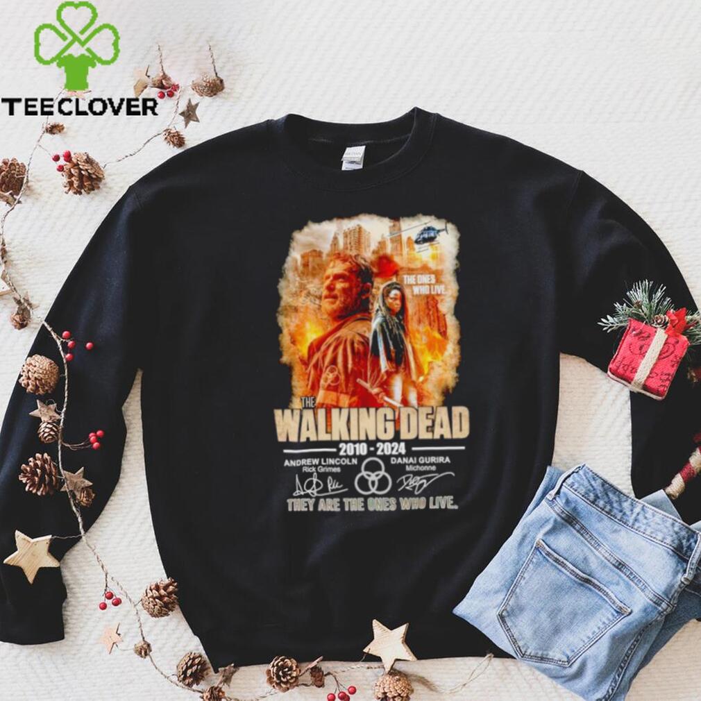 The Walking Dead 2010 2024 they are the Ones who live signatures shirt The Walking Dead 2010 2024 they are the Ones who live signatures shirt