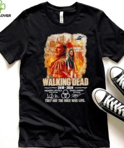 The Walking Dead 2010 2024 they are the Ones who live signatures shirt