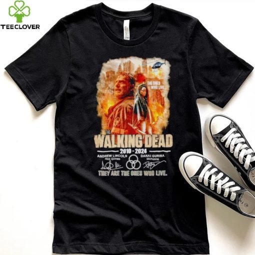 The Walking Dead 2010 2024 they are the Ones who live signatures shirt