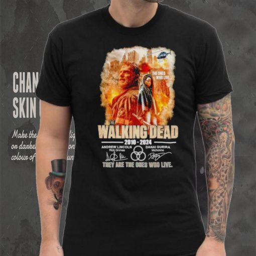 The Walking Dead 2010 2024 they are the Ones who live signatures shirt