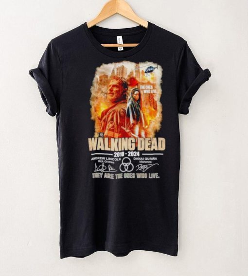 The Walking Dead 2010 2024 they are the Ones who live signatures shirt