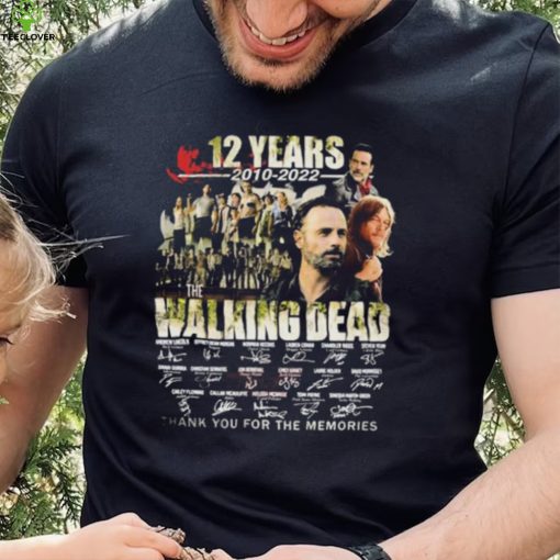 The Walking Dead TV Series Signatures Thank You For The Memories Shirt