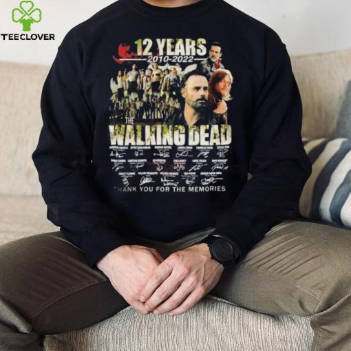 The Walking Dead TV Series Signatures Thank You For The Memories Shirt