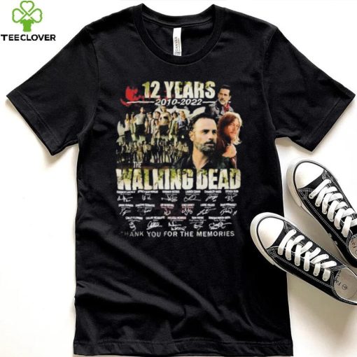 The Walking Dead TV Series Signatures Thank You For The Memories Shirt