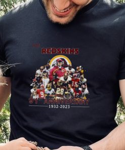 The Washington Redskins 91st Anniversary 1932 2023 Thank You For The Memories Signatures shirt