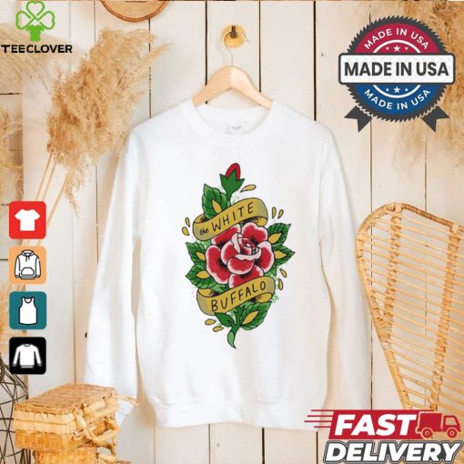 The White Buffalo Rose Tattoo White Shirt