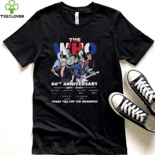 The Who 60th Anniversary 1963 – 2023 Thank You For The Memories Signatures Shirt