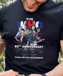 The Who 60th Anniversary 1963 – 2023 Thank You For The Memories T Shirt