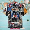 Washington Commanders NFL Team With Flamingo Moon Pattern Button Down Hawaiian Shirt For Big Fans Custom Name