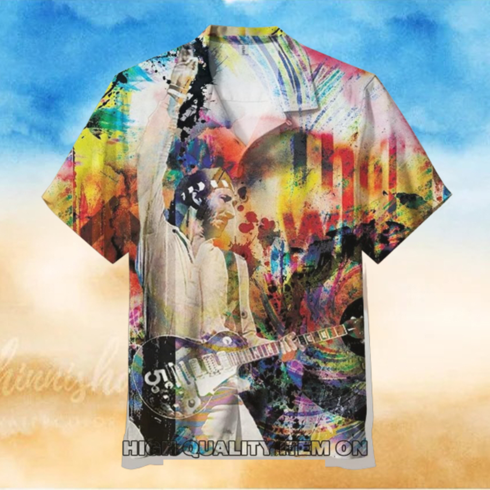 The Who Pete Townshend Short Sleeve Hawaiian Shirt The Who Pete Townshend Short Sleeve Hawaiian Shirt