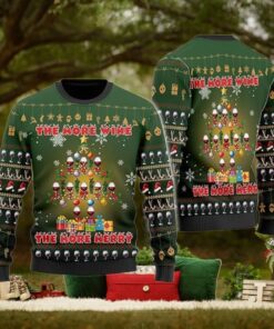 The Wine More The Merry More Ugly Christmas Sweater