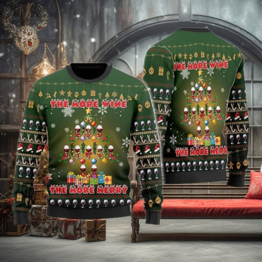 The Wine More The Merry More Ugly Christmas Sweater
