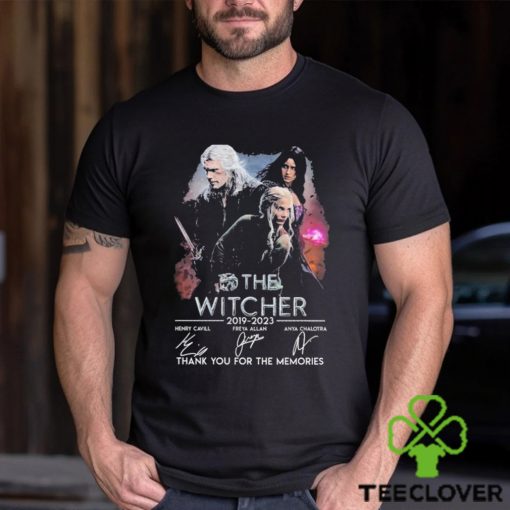 The Witcher 2019 2023 thank you for the memories signatures hoodie, sweater, longsleeve, shirt v-neck, t-shirt