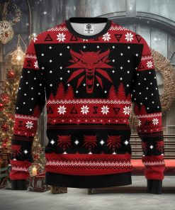 The Witcher Red All Over Print Ugly Christmas Sweater