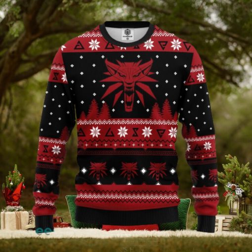 The Witcher Red Ugly Christmas Sweater Amazing Gift Men And Women Christmas Gift