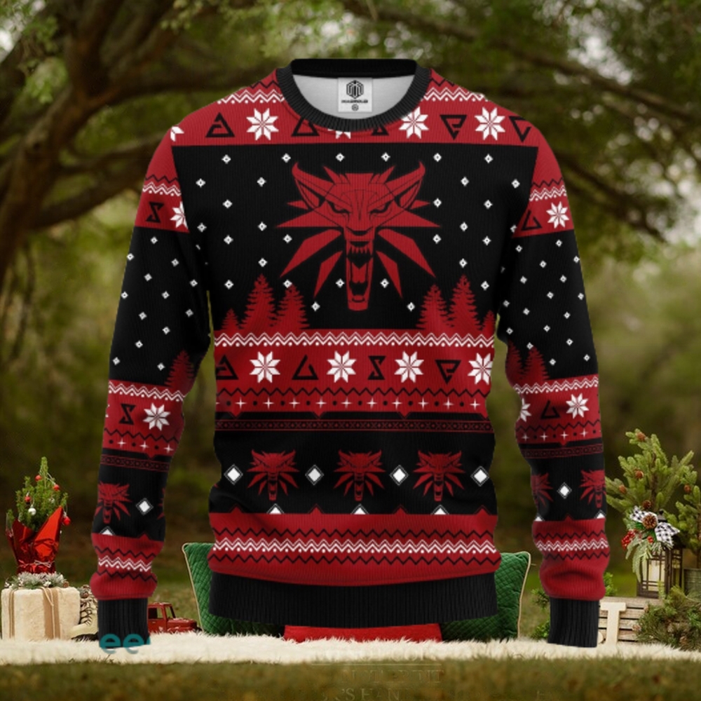 The Witcher Red Ugly Christmas Sweater Amazing Gift Men And Women Christmas Gift The Witcher Red Ugly Christmas Sweater Amazing Gift Men And Women Christmas Gift