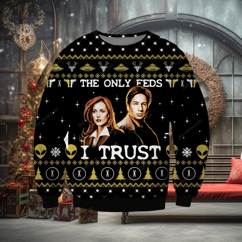 The X Files Ugly Christmas Sweater Perfect Holiday Gift The X Files Ugly Christmas Sweater Perfect Holiday Gift