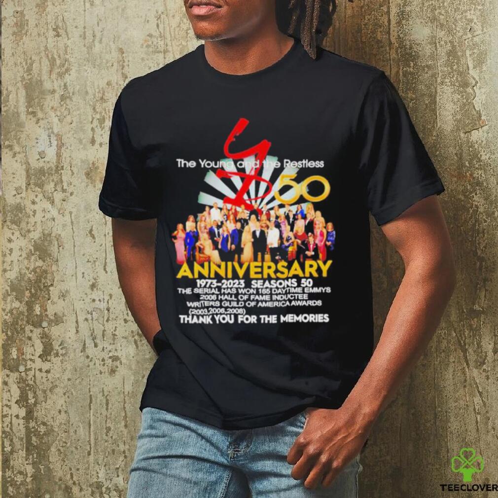The Young and the Restless 50th anniversary 1973 2023 season’s 50 thank you for the memories shirt The Young and the Restless 50th anniversary 1973 2023 season’s 50 thank you for the memories shirt