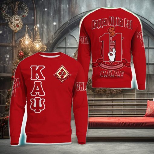 The Zeta Chapter Chapter Red 3D Sweater Community Personalized Logo For Men And Women Gift Christmas