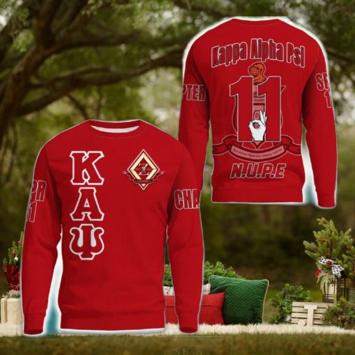 The Zeta Chapter Chapter Red 3D Sweater Community Personalized Logo For Men And Women Gift Christmas