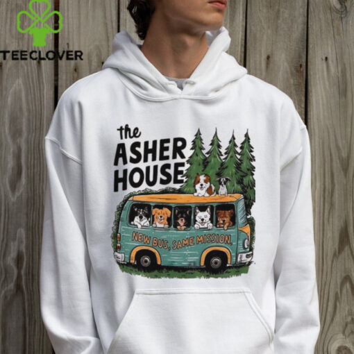 The asher house new bus same mission shirt