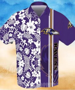 The best selling Baltimore Ravens Football Team All Over Print Hawaiian Shirt Purple