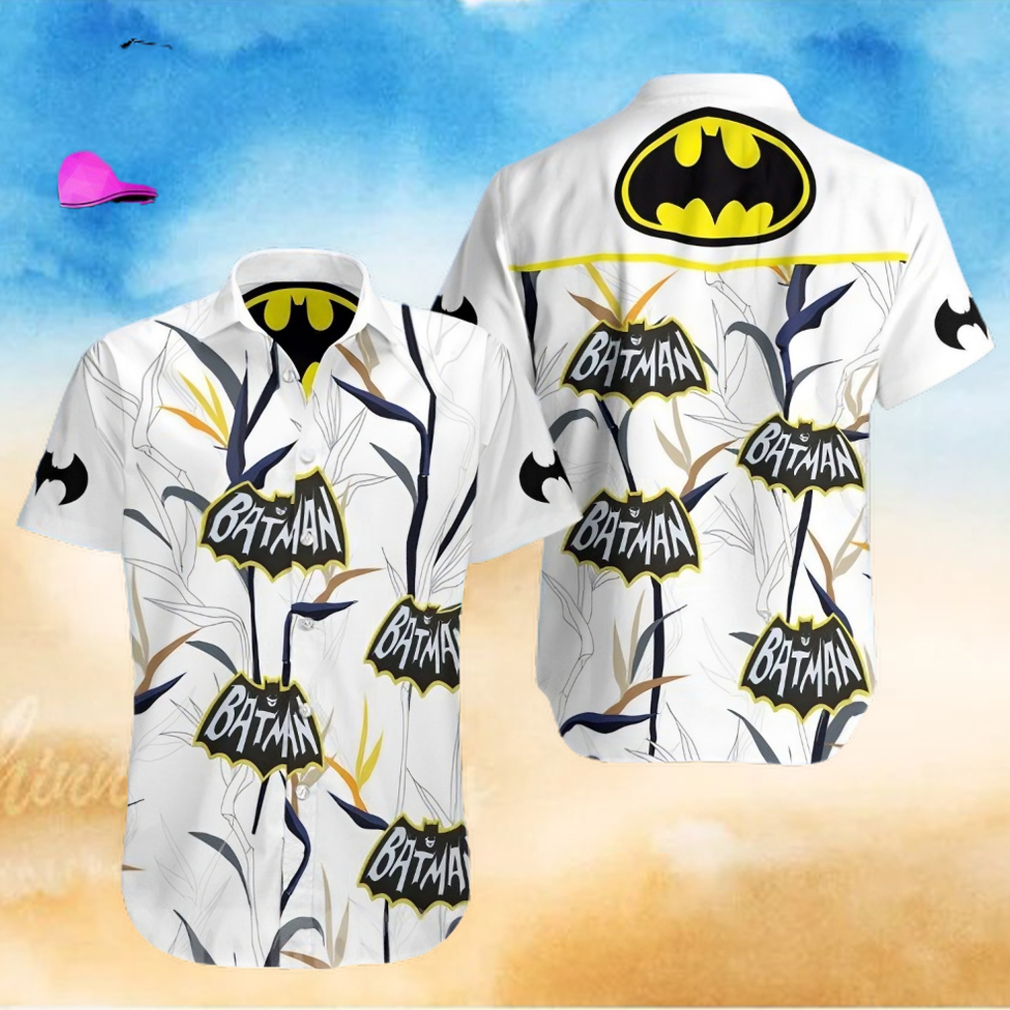 The best selling  Batman Logo All Over Print Hawaiian Shirt   White