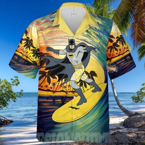The best selling  Batman Surfing Sunset All Over Print Hawaiian Shirt