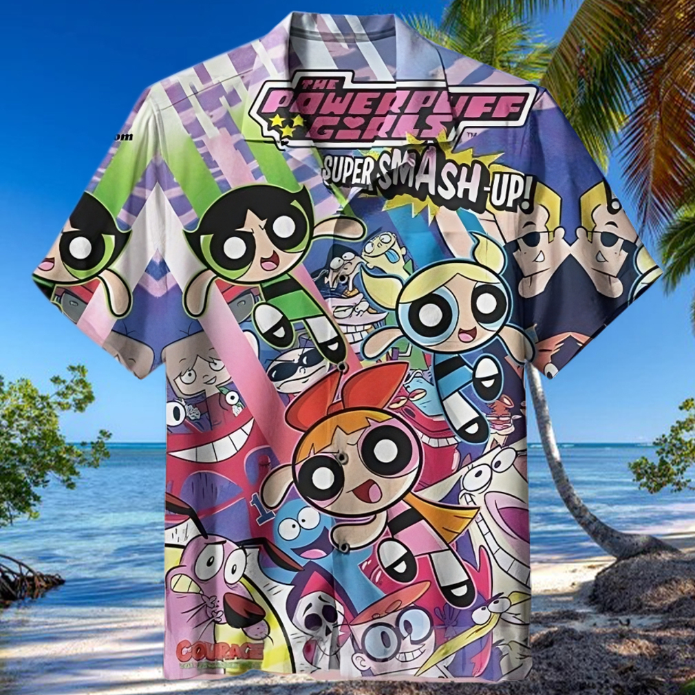 The best selling  Bubbles Powerpuff Girls All Over Print Hawaiian Shirt