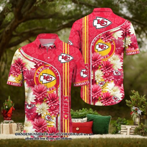 [The best selling] Kansas City Chiefs All Over Printed 3D Hawaiian Shirt