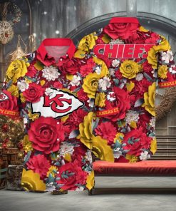 [The best selling] Kansas City Chiefs NFL Flower Custom Summer Football Best Combo Full Printing Hawaiian Shirt