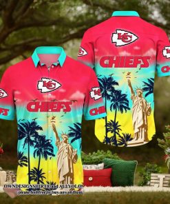 [The best selling] Kansas City Chiefs NFL Flower Summer Football 3D Full Print Hawaiian Shirt