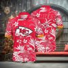 [The best selling] Kansas City Chiefs NFL Flower Custom Summer Football Best Combo Full Printing Hawaiian Shirt