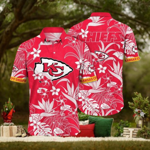 [The best selling] Kansas City Chiefs NFL Flower Summer Football All Over Print Classic Hawaiian Shirt