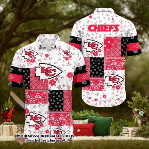 [The best selling] Kansas City Chiefs Trending Aloha New Summer Classic Full Print Hawaiian Shirt