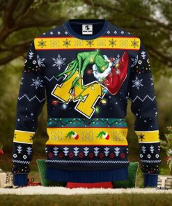 [The best selling] Michigan Wolverines Grinch Christmas Ugly Sweater