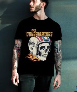 The conspirators slash a skull in helmet shirt