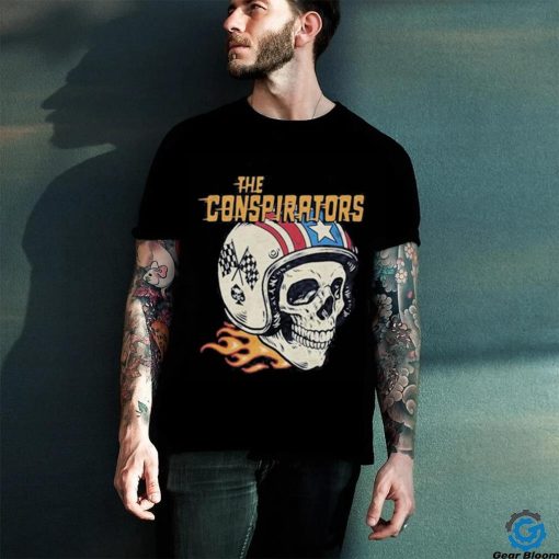 The conspirators slash a skull in helmet shirt