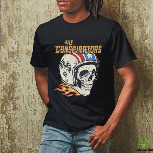 The conspirators slash a skull in helmet shirt