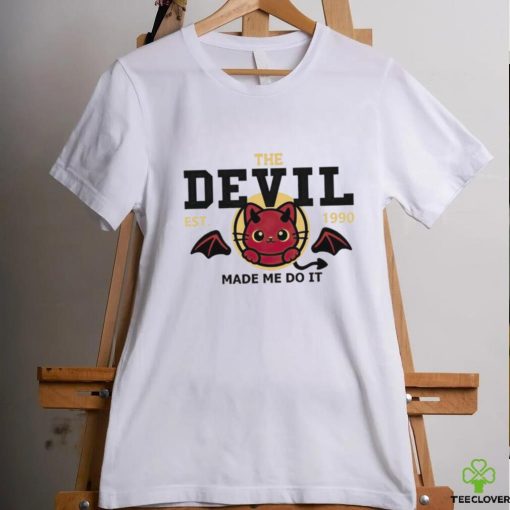 The devil made me do it est 1990 hoodie, sweater, longsleeve, shirt v-neck, t-shirt