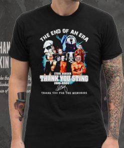 The end of an era Steve Borden thank you Sting 1985 2024 thank you for the memories shirt 6 The end of an era Steve Borden thank you Sting 1985 2024 thank you for the memories shirt