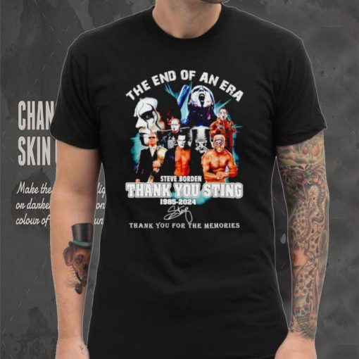 The end of an era Steve Borden thank you Sting 1985 2024 thank you for the memories shirt